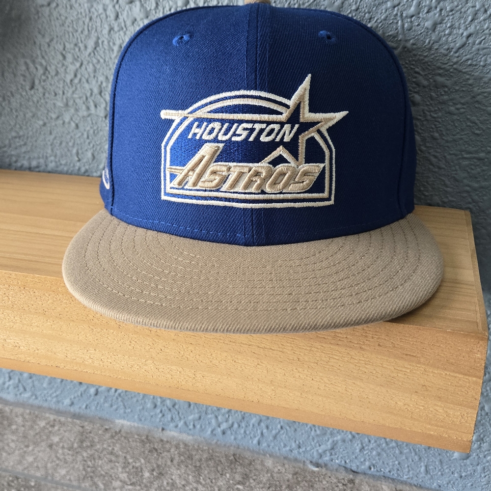 New Era Blue and Tan Houston Astros Hat